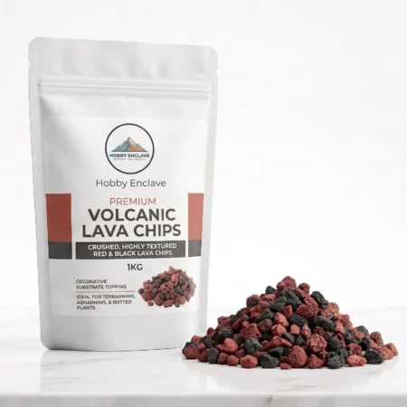 Hobby Enclave Porous Lava Rock Chips – 1kg Bio-Media & Substrate Base