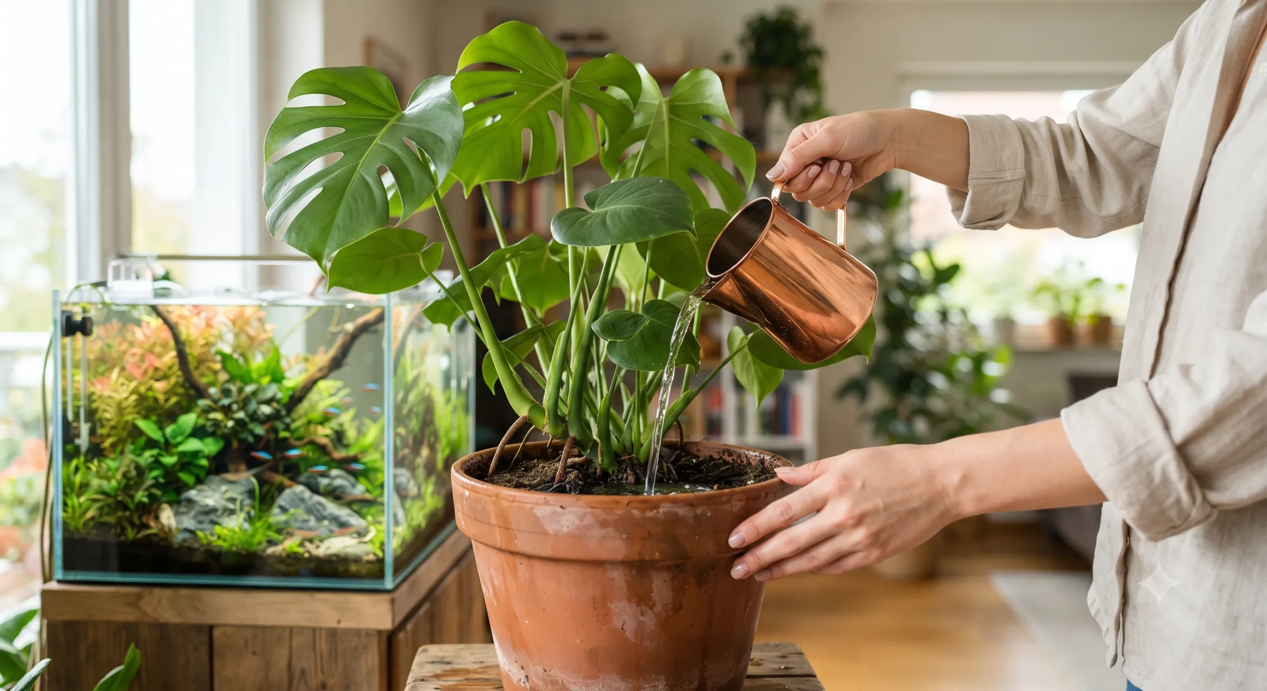 Can You Use Aquarium Water to Water Your Houseplants?
